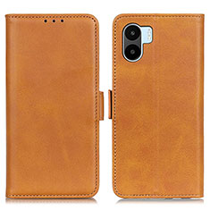 Leather Case Stands Flip Cover Holder M15L for Xiaomi Redmi A2 Light Brown