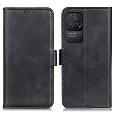 Leather Case Stands Flip Cover Holder M15L for Xiaomi Redmi K50 Pro 5G Black