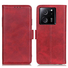 Leather Case Stands Flip Cover Holder M15L for Xiaomi Redmi K60 Ultra 5G Red