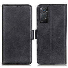 Leather Case Stands Flip Cover Holder M15L for Xiaomi Redmi Note 11 Pro 4G Black