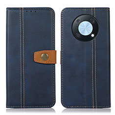 Leather Case Stands Flip Cover Holder M16L for Huawei Enjoy 50 Pro Blue