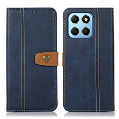 Leather Case Stands Flip Cover Holder M16L for Huawei Honor X6 5G Blue