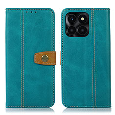 Leather Case Stands Flip Cover Holder M16L for Huawei Honor X6a Green