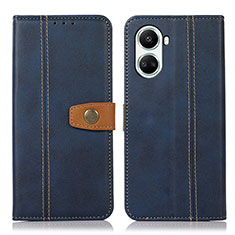 Leather Case Stands Flip Cover Holder M16L for Huawei Nova 10 SE Blue