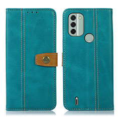 Leather Case Stands Flip Cover Holder M16L for Nokia C31 Green