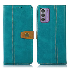 Leather Case Stands Flip Cover Holder M16L for Nokia G310 5G Green