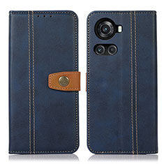 Leather Case Stands Flip Cover Holder M16L for OnePlus Ace 5G Blue