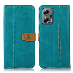 Leather Case Stands Flip Cover Holder M16L for Xiaomi Redmi K50i 5G Green