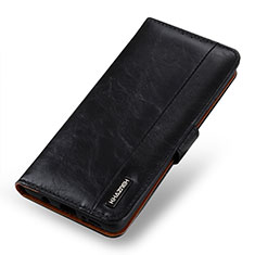 Leather Case Stands Flip Cover Holder M25L for Samsung Galaxy S24 5G Black