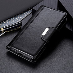 Leather Case Stands Flip Cover Holder ML1 for Samsung Galaxy A03 Core Black