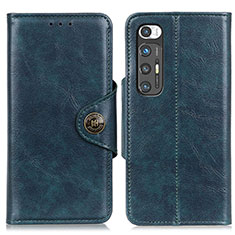 Leather Case Stands Flip Cover Holder ML12 for Xiaomi Mi 10S 5G Blue