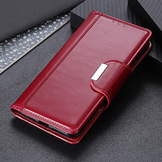 Leather Case Stands Flip Cover Holder ML13 for Huawei Nova 8i Red