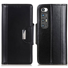 Leather Case Stands Flip Cover Holder ML13 for Xiaomi Mi 10S 5G Black