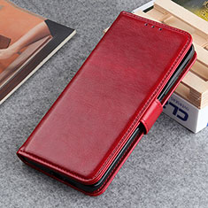 Leather Case Stands Flip Cover Holder ML7 for Huawei Honor X6 5G Red