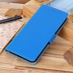 Leather Case Stands Flip Cover Holder ML8 for Samsung Galaxy A04s Blue