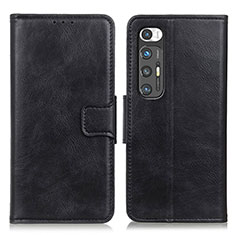 Leather Case Stands Flip Cover Holder ML9 for Xiaomi Mi 10S 5G Black