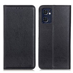 Leather Case Stands Flip Cover Holder N01P for OnePlus Nord CE 2 5G Black