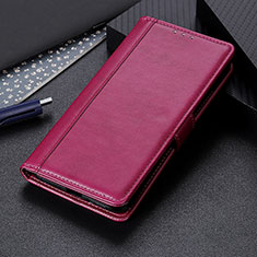 Leather Case Stands Flip Cover Holder N02P for Motorola Moto G10 Red