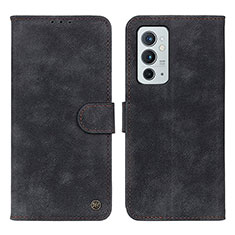 Leather Case Stands Flip Cover Holder N03P for OnePlus 9RT 5G Black