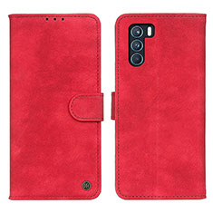 Leather Case Stands Flip Cover Holder N03P for Oppo K9 Pro 5G Red