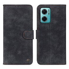 Leather Case Stands Flip Cover Holder N03P for Xiaomi Redmi 11 Prime 5G Black