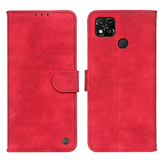 Leather Case Stands Flip Cover Holder N03P for Xiaomi Redmi 9C Red