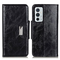 Leather Case Stands Flip Cover Holder N04P for OnePlus 9RT 5G Black