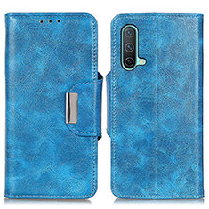 Leather Case Stands Flip Cover Holder N04P for OnePlus Nord CE 5G Sky Blue