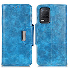 Leather Case Stands Flip Cover Holder N04P for Realme 9 5G India Sky Blue