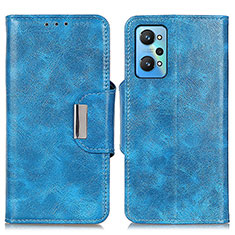 Leather Case Stands Flip Cover Holder N04P for Realme GT2 5G Sky Blue