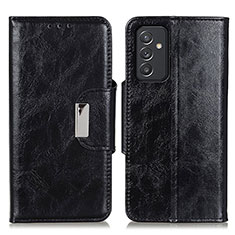 Leather Case Stands Flip Cover Holder N04P for Samsung Galaxy A82 5G Black