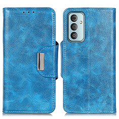 Leather Case Stands Flip Cover Holder N04P for Samsung Galaxy F23 5G Sky Blue