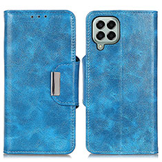 Leather Case Stands Flip Cover Holder N04P for Samsung Galaxy M33 5G Sky Blue