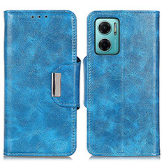 Leather Case Stands Flip Cover Holder N04P for Xiaomi Redmi 11 Prime 5G Sky Blue