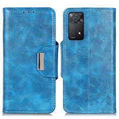 Leather Case Stands Flip Cover Holder N04P for Xiaomi Redmi Note 11 Pro 4G Sky Blue