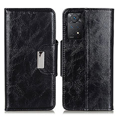 Leather Case Stands Flip Cover Holder N04P for Xiaomi Redmi Note 11 Pro 5G Black