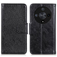 Leather Case Stands Flip Cover Holder N05P for Huawei Honor Magic6 Lite 5G Black