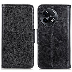 Leather Case Stands Flip Cover Holder N05P for OnePlus 11R 5G Black