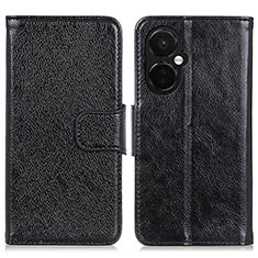 Leather Case Stands Flip Cover Holder N05P for OnePlus Nord CE 3 Lite 5G Black