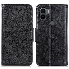 Leather Case Stands Flip Cover Holder N05P for Xiaomi Redmi A1 Plus Black