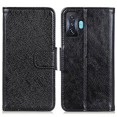 Leather Case Stands Flip Cover Holder N05P for Xiaomi Redmi K50 Gaming AMG F1 5G Black