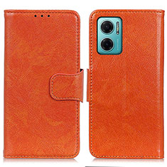 Leather Case Stands Flip Cover Holder N05P for Xiaomi Redmi Note 11E 5G Orange