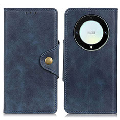 Leather Case Stands Flip Cover Holder N06P for Huawei Honor Magic5 Lite 5G Blue