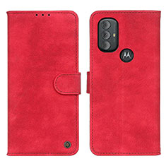 Leather Case Stands Flip Cover Holder N06P for Motorola Moto G Play Gen 2 Red