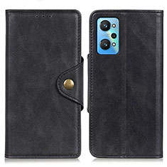 Leather Case Stands Flip Cover Holder N06P for Realme GT Neo 3T 5G Black