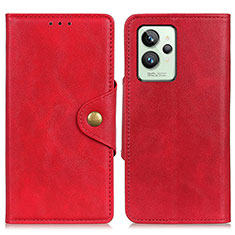 Leather Case Stands Flip Cover Holder N06P for Realme GT2 Pro 5G Red