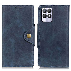 Leather Case Stands Flip Cover Holder N06P for Realme Narzo 50 4G Blue