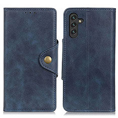 Leather Case Stands Flip Cover Holder N06P for Samsung Galaxy A13 5G Blue