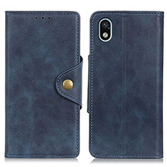 Leather Case Stands Flip Cover Holder N06P for Sony Xperia Ace III SOG08 Blue