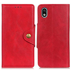 Leather Case Stands Flip Cover Holder N06P for Sony Xperia Ace III SOG08 Red